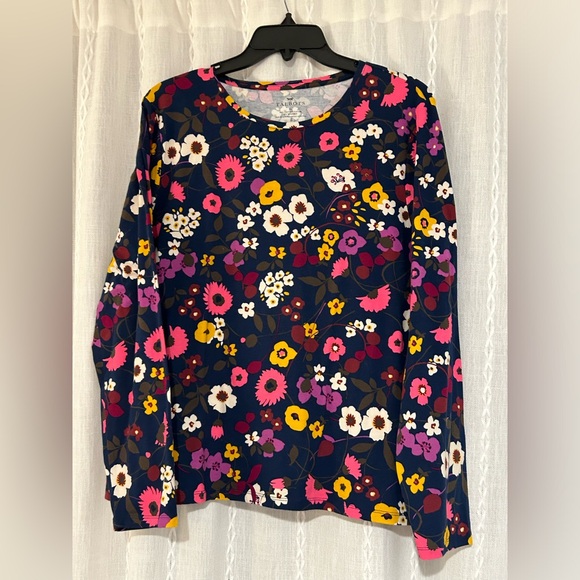 Talbots floral, long sleeve shirt. Sz XL - Picture 3 of 4